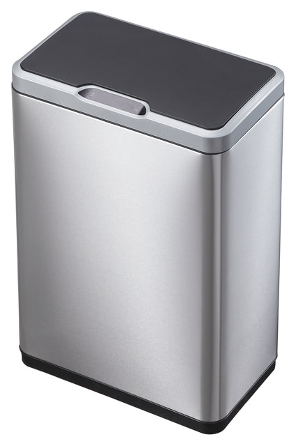 Poubelle EKO Mirage avec capteur 20+20 litres inox mat