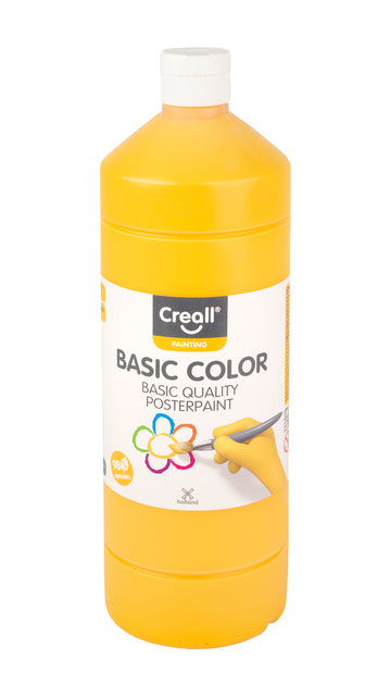 Creall - Plakkaatverf creall basic donkergeel 1000ml | 6 stuks