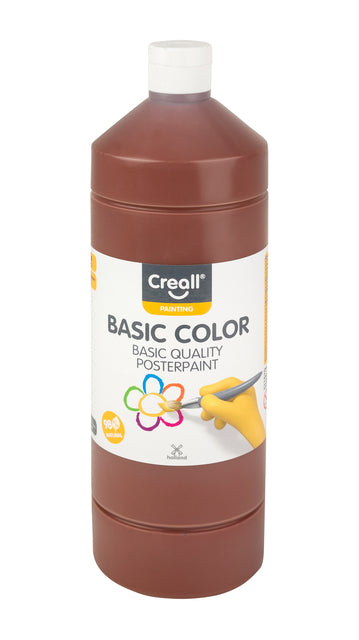Creall - Plakkaatverf creall basic donkerbruin 1000ml