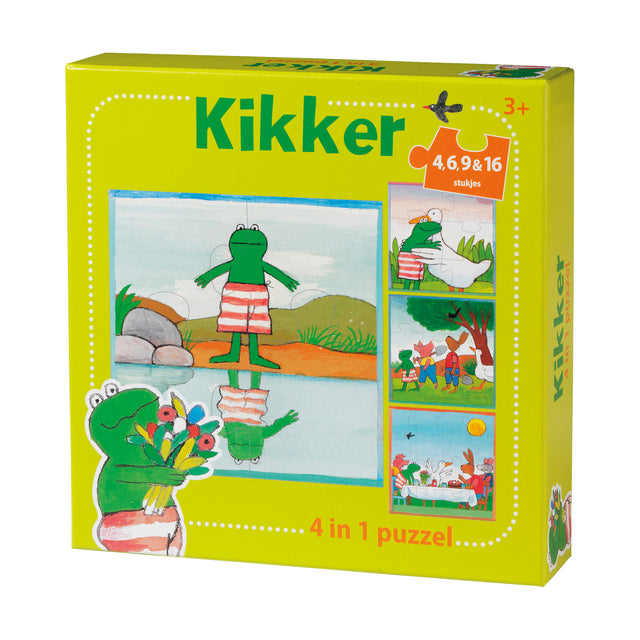 Kikker - Puzzel de wereld van kikker 4 in 1