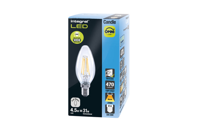 Integral - Ledlamp integral e14 2700k warm wit 4.5w 250lumen