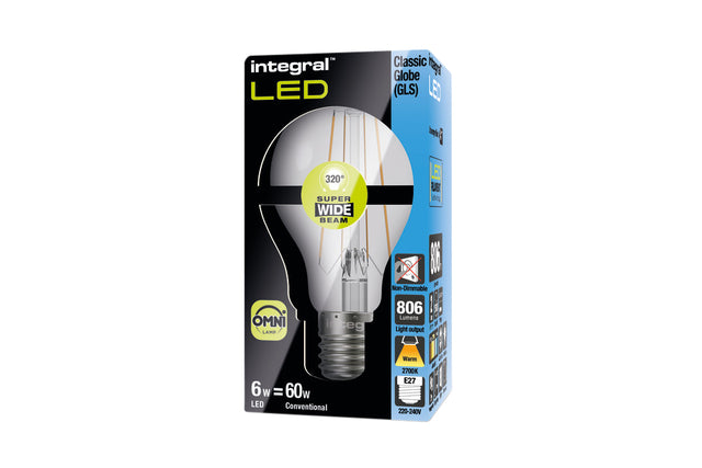 Integral - Ledlamp integral e27 2700k warm wit 6.3w 806lumen