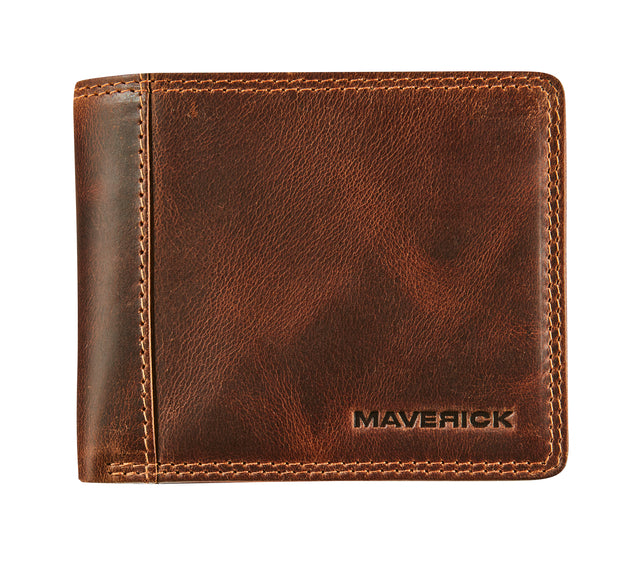 Maverick - Portemonee mav the original comp geldvk rfid bruin