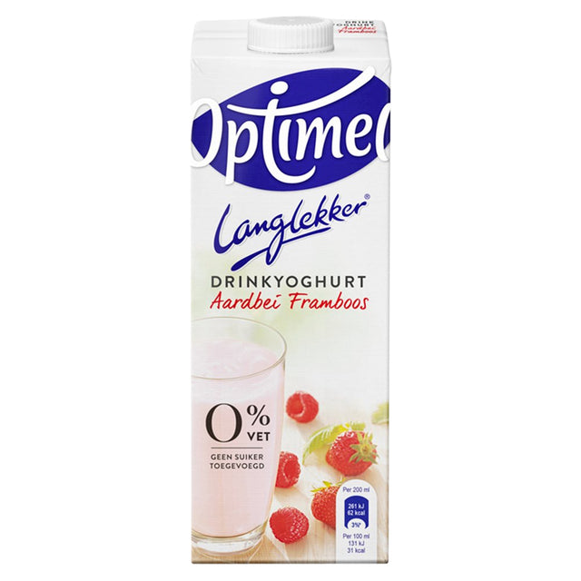 Yaourt à boire optimel ll fraise framboise 1ltr | 6 morceaux