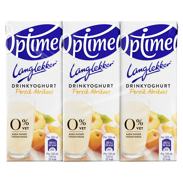 Yaourt à boire optimel ll pêche abricot 20cl | 5 pièces