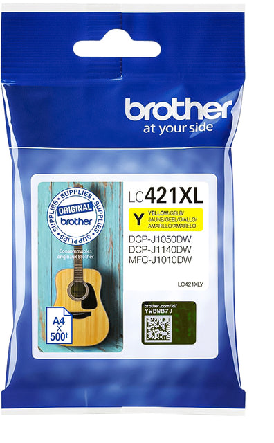 Brother - Inktcartridge brother lc-421xly geel | 5 stuks