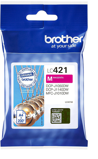 Brother - Inktcartridge brother lc-421m rood