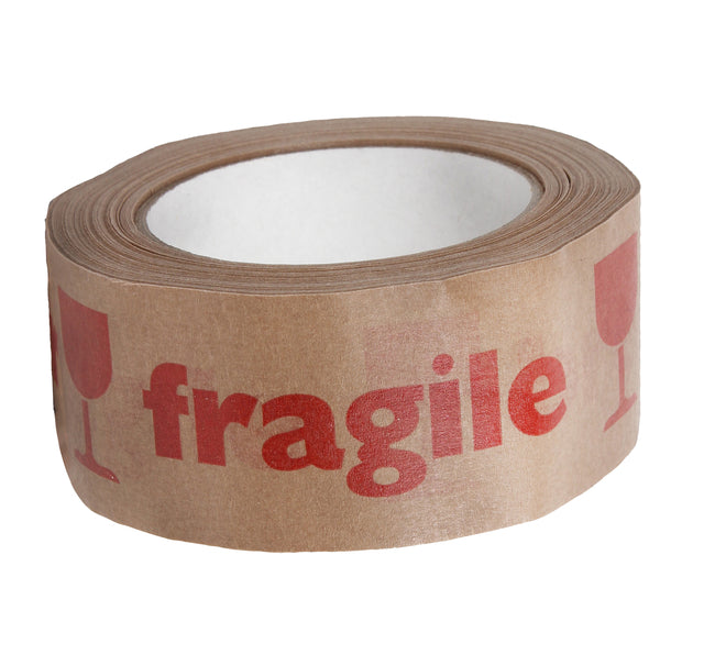 Ruban de signalisation IEZZY 50mmx50m papier marron/rouge | 12 pièces