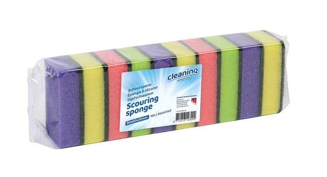 Cleaninq - Schuurspons cleaninq assorti 90x60x30 mm 10st