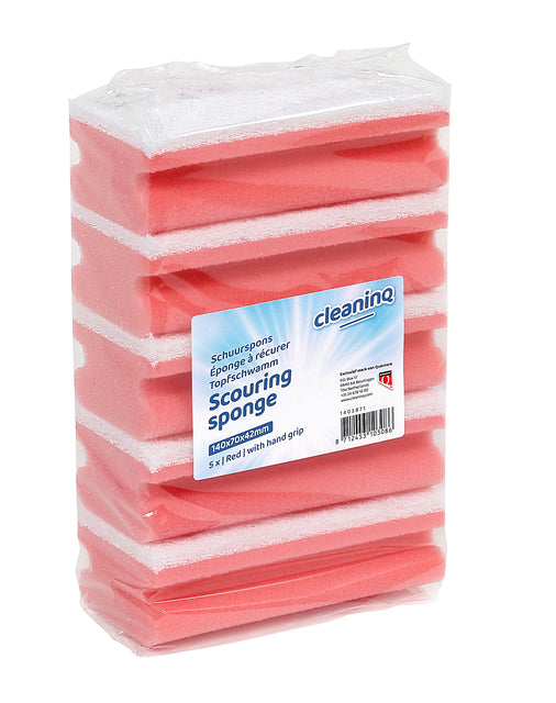 Cleaninq - Schuurspons cleaninq met greep 140x70x42mm 5st