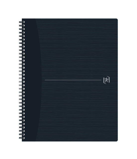 Bloc spirale Oxford Origin A4+ ligne 70 feuilles 4 trous noir
