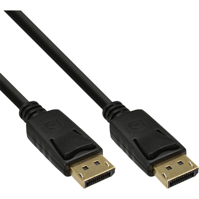 InLine - Kabel inline displaypt 4k60hz m/m 2 m zwart