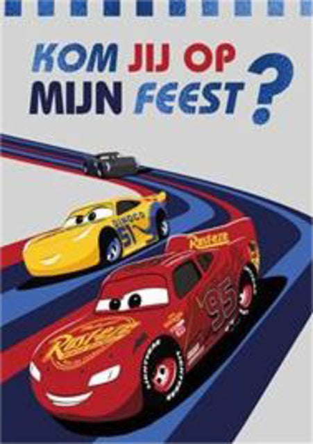 Hallmark - Uitnodiging cars 14x10cm