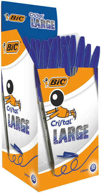 Bic - Balpen bic cristal l blauw