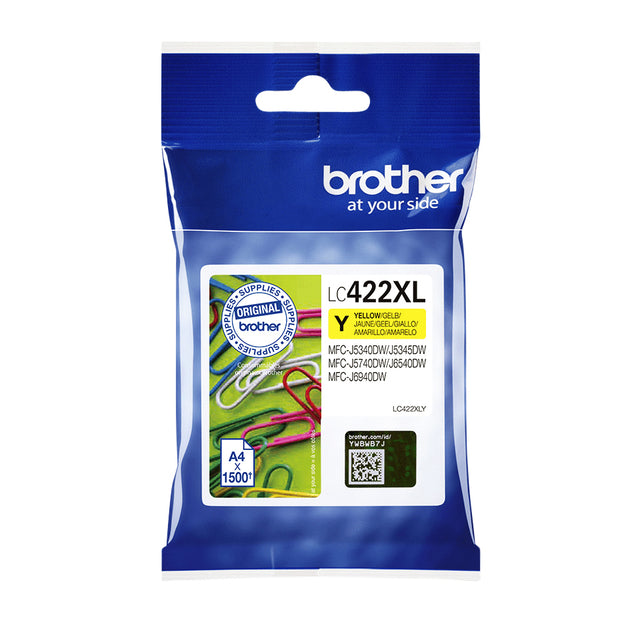 Brother - Inktcartridge brother lc-422xly geel