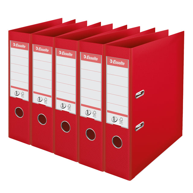 Esselte No 1 Power lime PP 75 mm rouge | 4 pièces