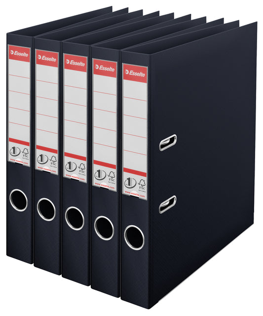 Ordner Esselte Vivida No.1 multipack 50mm A4 5 pièces noir