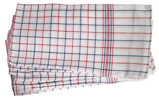 Cleaninq - Theedoek nationale ruit ca 65x65cm 6st | 16 stuks