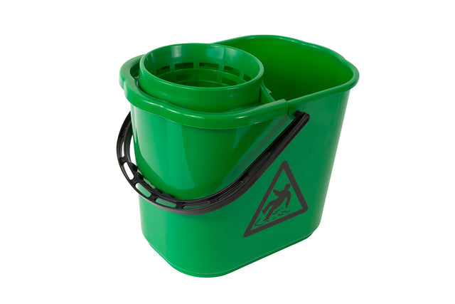 Cleaninq - Mopemmer met korf 12 ltr groen