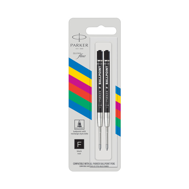 Recharge stylo bille Parker Economic noir fin