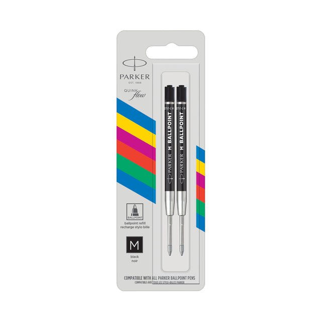 Recharge stylo bille Parker Economic noir medium