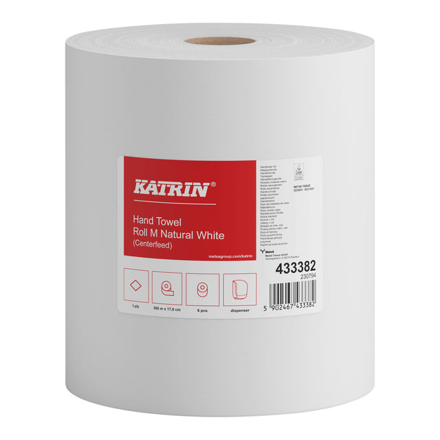 Katrin - Poetspapier katrin medium 1-laags wit 433382