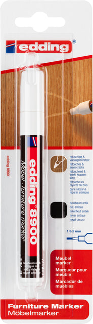 Edding - Viltstift edding 8900 meubel rond 1.5-2mm noten | 5 stuks