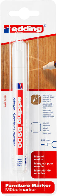 Stylo feutre edding 8900 marqueur pour meubles blanc brillant