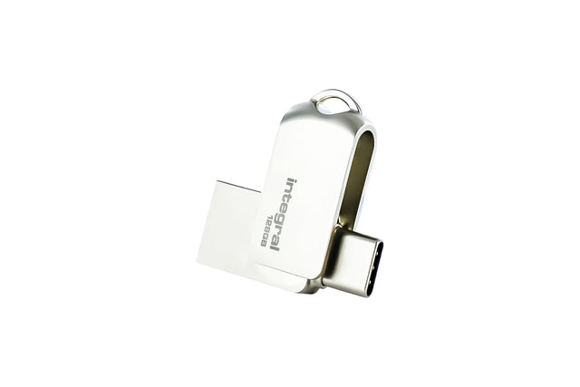 Integral - Usb-stick integral 3.0 usb-360-c dual 128gb
