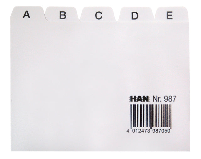 Han - Tabkaart han alfabet a7 ha-987 lichtgrijs