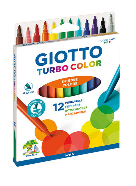 Giotto - Viltstift giotto turbo color ass 12st