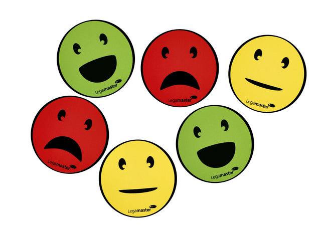 Legamaster - Magneet legamaster emoticon 50mm assorti