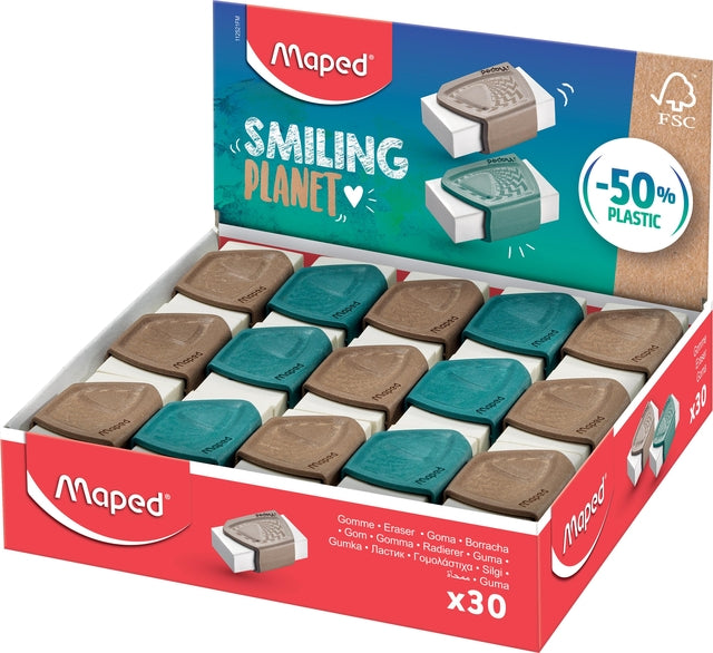 Maped - Gum maped smiling planet display à 30 stuks