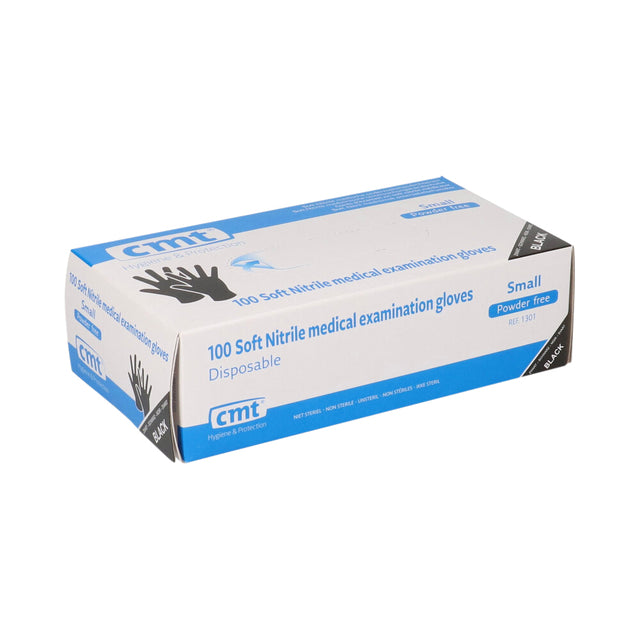 CMT - Handschoen S soft nitril zwart 100 stuks
