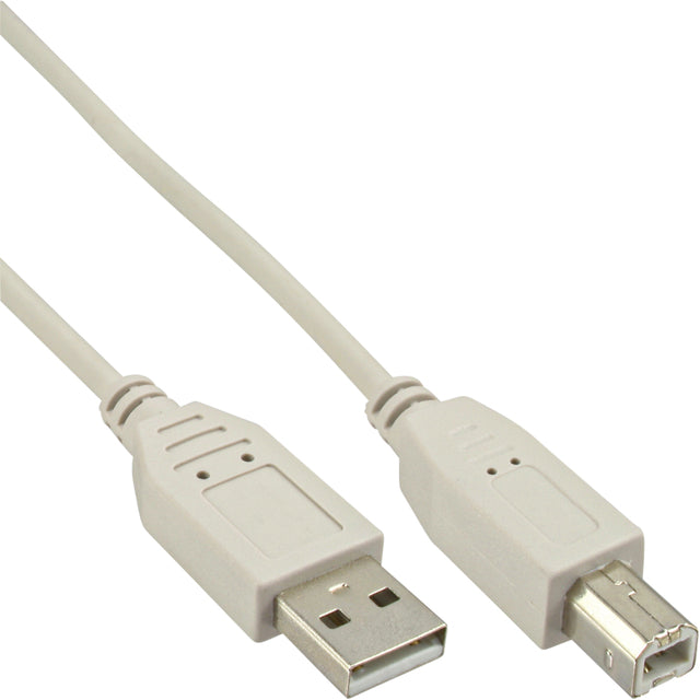 InLine - Kabel inline usb 2.0 a-b 1.8 meter beige