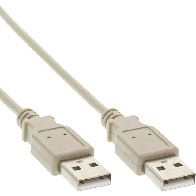 InLine - Kabel inline usb-a 2.0 m-m 2 meter beige