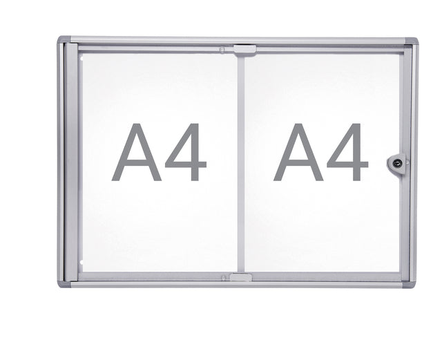 MAUL - Binnenvitrine wand maulextraslim 2xa4 slot