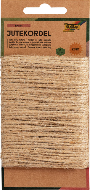 Folia - Touw jute folia 20 meter naturel
