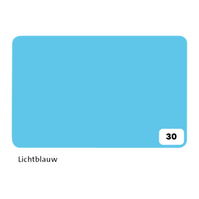 Folia Paper - Fotokarton folia 2z 50x70cm 300gr nr30 lichtblauw | 10 stuks