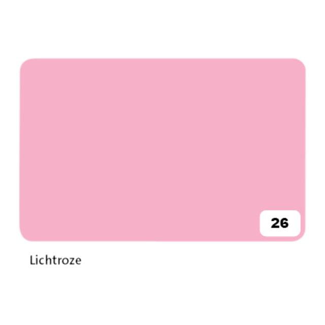 Folia Paper - Fotokarton folia 2z 50x70cm 300gr nr26 lichtroze | 10 stuks
