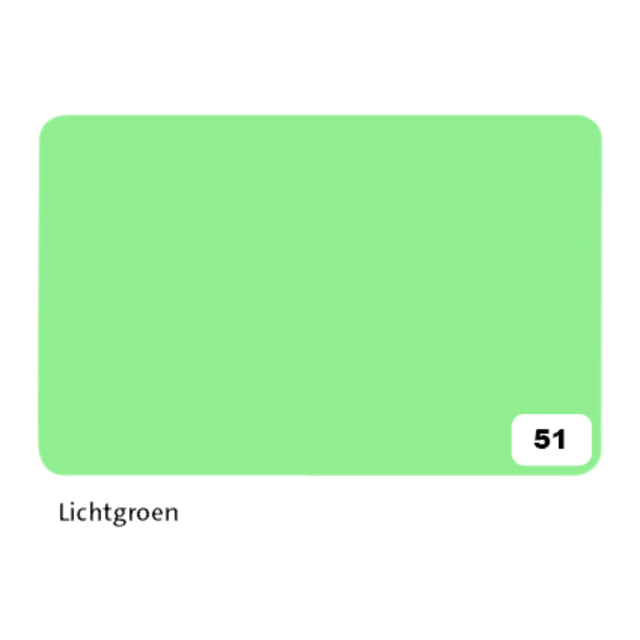Folia Paper - Fotokarton folia 2z 50x70cm 300gr nr51 lichtgroen | 10 stuks
