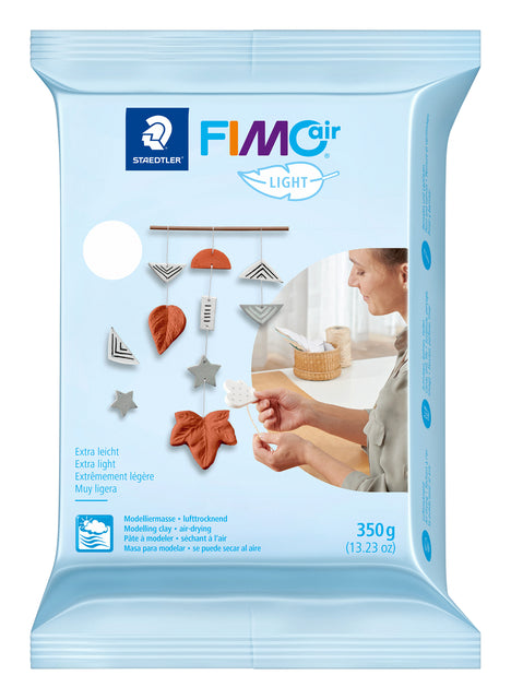 Fimo Staedtler - Boetseerklei fimo air light 350 g wit | 8 stuks
