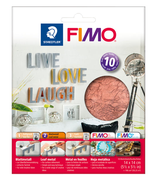 Fimo Staedtler - Bladmetaal fimo koper 10 vel