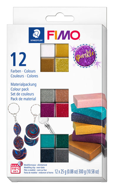Fimo Staedtler - Klei fimo effect colourpack 12 sparkle
