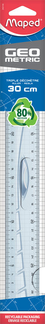 Règle maped géométrique avec manche 30cm