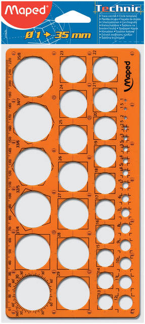 Maped - Cirkelsjabloon maped technic 1-35mm