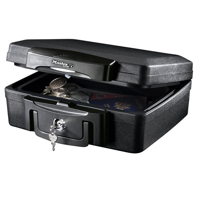 Coffret de sécurité MasterLock ignifuge et étanche taille S noir