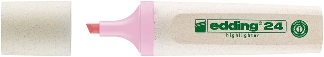 Edding - Markeerstift edding 24 eco 2-5mm pastel roze | 10 stuks