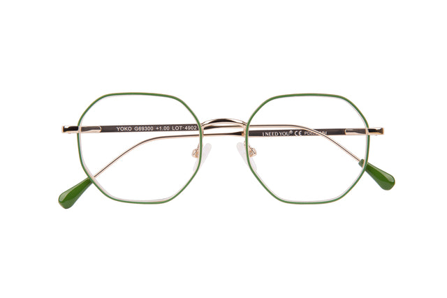 I Need You - Leesbril i need you +1.00dpt yoko groen-goud