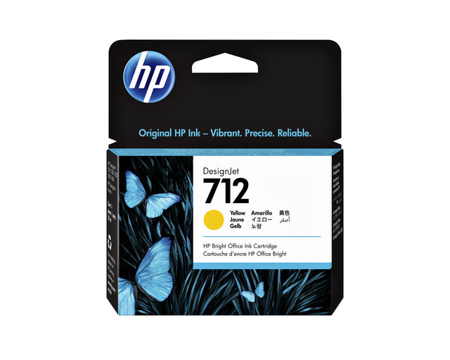 HP - Inktcartridge hp 712 3ed69a geel